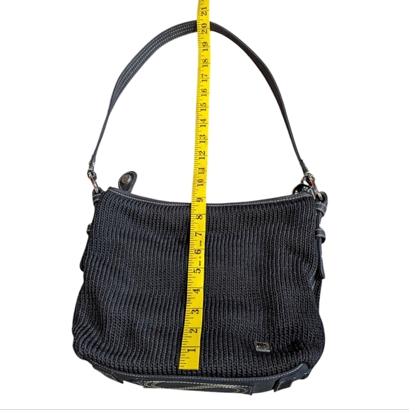 The Sak Black Knit Shoulder Bag Y2K 90s - Picture 8 of 9